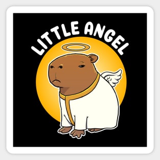 Little Angel Capybara Cartoon Sticker